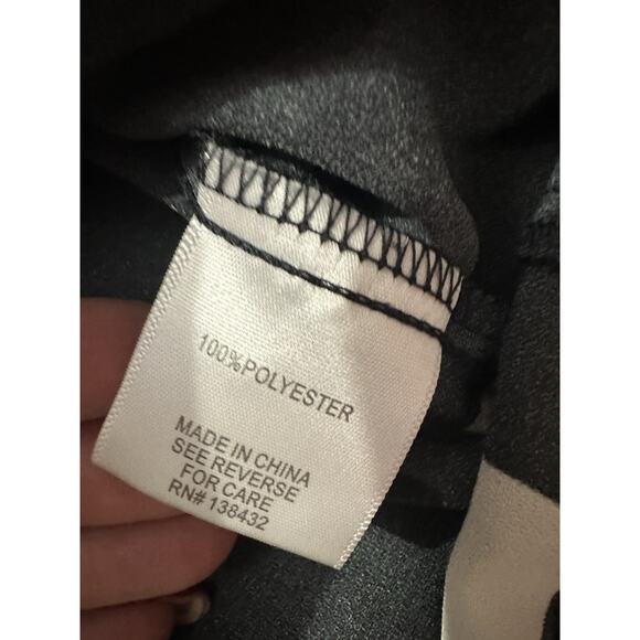 Modcloth‎ It's A Wrap Ruffled A-Line Mini Skirt Women M Black White Polka Dots - Picture 6 of 8